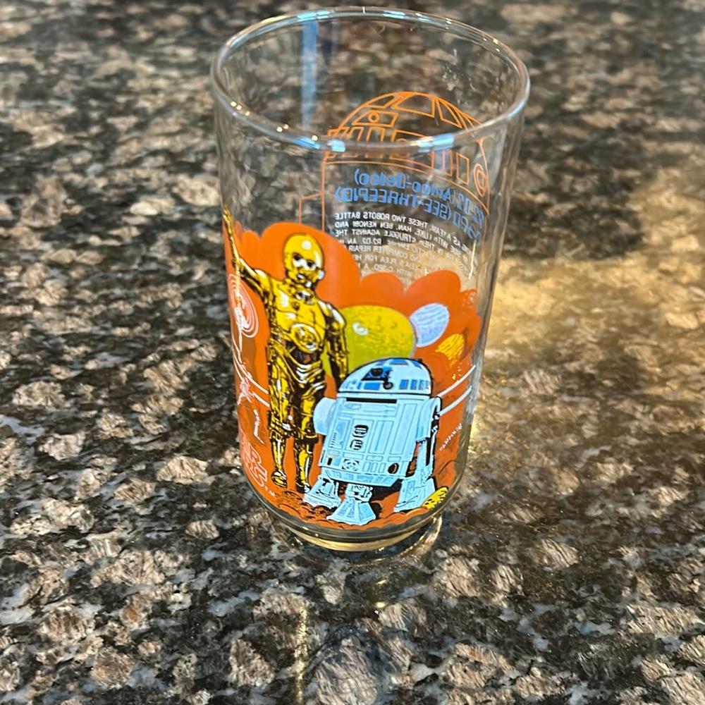 BURGER KING VINTAGE STAR WARS 1977 GLASS
